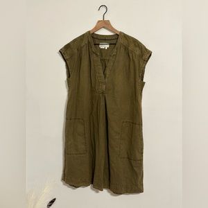 Anthropologie green dress